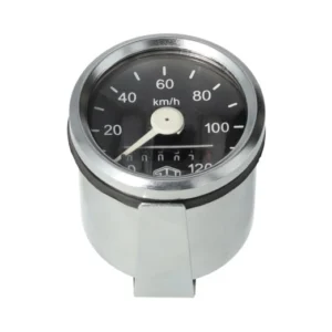Speedometer kilometer 48mm VDO replica black universal
